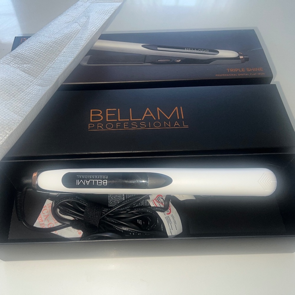 Bellami hair iron white